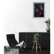 Load image into Gallery viewer, blue-abstract-art-Gamma 118 Abstract Wall Art - Canvas Print-Sensory Art House