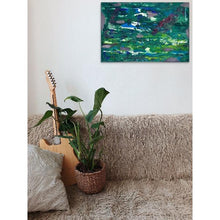 Load image into Gallery viewer, blue abstract art-Gamma 4 Abstract Wall Art Print-Paul Blenkhorn-Sensory Art House