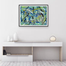 Load image into Gallery viewer, drip-abstract-Iota 30 Abstract Wall Art Print-style-of-Jackson-Pollock