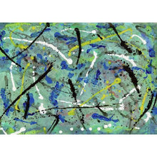 Load image into Gallery viewer, drip-abstract-Iota 30 Abstract Wall Art Print-style-of-Jackson-Pollock