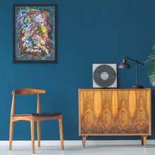 Load image into Gallery viewer, blue-abstract-art-Rho 19 - Abstract Wall Art Print-Sensory Art House