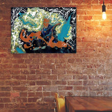 Load image into Gallery viewer, blue-abstract-art-Rho 41 Abstract Wall Art Print-Sensory Art House