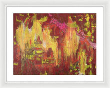 Load image into Gallery viewer, orange-abstract-Gamma(γ) 109 Abstract Wall Art - Framed Print