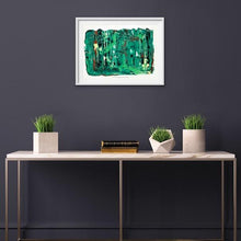 Load image into Gallery viewer, green-abstract-art-Gamma 51 Abstract Wall Art Print-Sensory Art