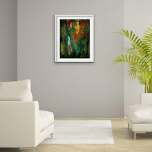 Load image into Gallery viewer, green abstract art -gamma 52, gamma52, green-Sensory Art House