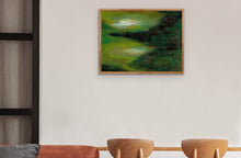 Load image into Gallery viewer, green-abstract-art-Lamda 1 Abstract Wall Art - Canvas Print-Sensory Art