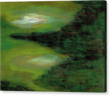 Load image into Gallery viewer, green-abstract-art-Lamda 1 Abstract Wall Art - Canvas Print-Sensory Art