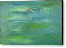 Load image into Gallery viewer, green-abstract-art-Lamda #14 Abstract - Canvas Print-Sensory Art