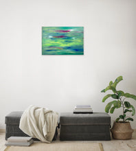 Load image into Gallery viewer, green-abstract-art-Lamda 15 Abstract - Canvas Print-Sensory Art