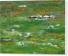 Load image into Gallery viewer, green-abstract-art-Lamda 2 Abstract Wall Art - Canvas Print-Sensory Art