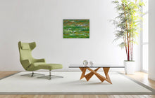 Load image into Gallery viewer, green-abstract-art-Lamda 2 Abstract Wall Art - Canvas Print-Sensory Art