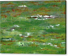 Load image into Gallery viewer, green-abstract-art-Lamda 2 Abstract Wall Art - Canvas Print-Sensory Art
