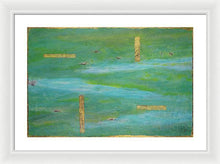 Load image into Gallery viewer, green-abstract-art-Lamda #7 Abstract - Framed Print-Sensory Art