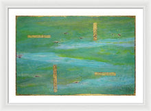 Load image into Gallery viewer, green-abstract-art-Lamda #7 Abstract - Framed Print-Sensory Art
