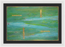 Load image into Gallery viewer, green-abstract-art-Lamda #7 Abstract - Framed Print-Sensory Art