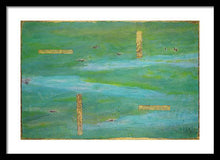 Load image into Gallery viewer, green-abstract-art-Lamda #7 Abstract - Framed Print-Sensory Art