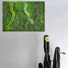 Load image into Gallery viewer, green-abstract-art-Rho 10 - Abstract Wall Art Print-Sensory Art
