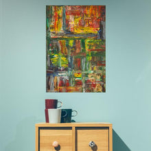 Load image into Gallery viewer, green-abstract-art-Rho 14 - Abstract Wall Art Print-Sensory Art