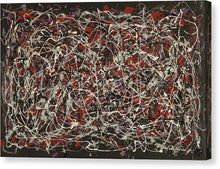 Load image into Gallery viewer, drip-abstract-Iota 9 Abstract Wall Art - Canvas Print-style-of-Jackson-Pollock