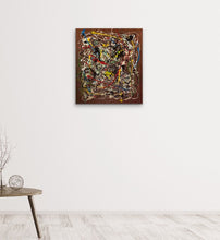 Load image into Gallery viewer, drip-abstract-Iota 16 - Abstract Wall Art Print-style-of-Jackson-Pollock