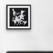 Load image into Gallery viewer, black-abstract-Kappa 24 Abstract - Art Print-Sensory Art House