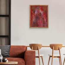 Load image into Gallery viewer, red-abstract-art-Gamma 128 Abstract - Framed Print-Sensory Art House