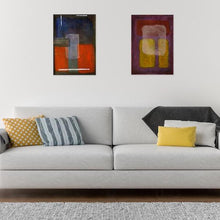 Load image into Gallery viewer, red-abstract-art-Mu 19 Abstract Wall Art Print-Sensory Art House