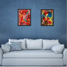 Load image into Gallery viewer, red abstract art Phi 2 Abstract Wall Art Print-Sensory Art House