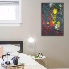 Load image into Gallery viewer, red-abstract-art-Rho 15 - Abstract Wall Art Print-Sensory Art House